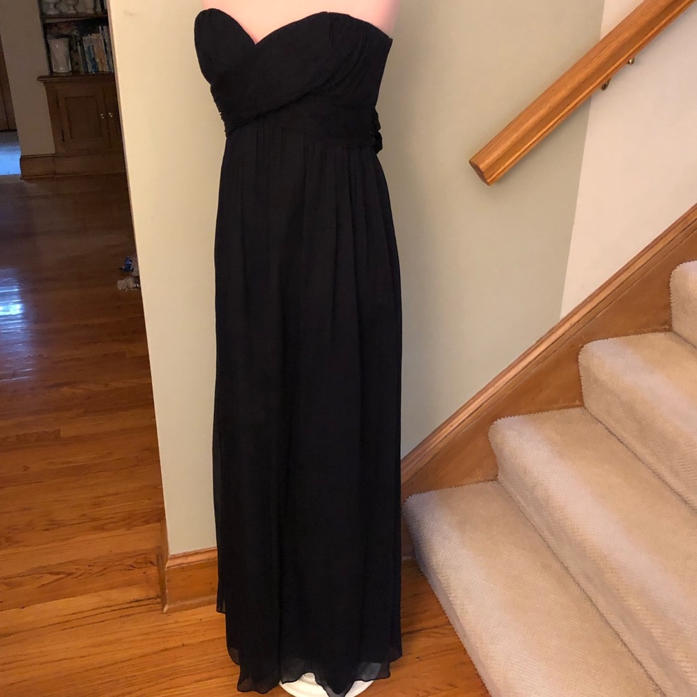 J.Crew Navy Strapless Gown